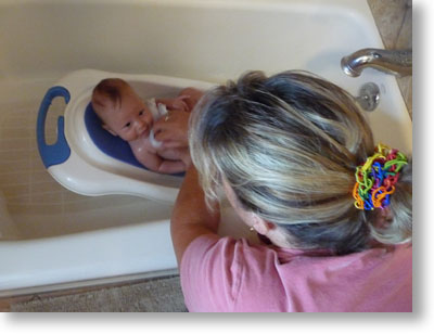 She actually enjoys a bath.