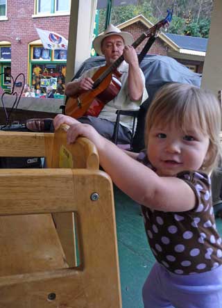 Lunch and a song.