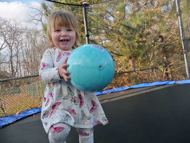 Nothing like a ball on a trampoline