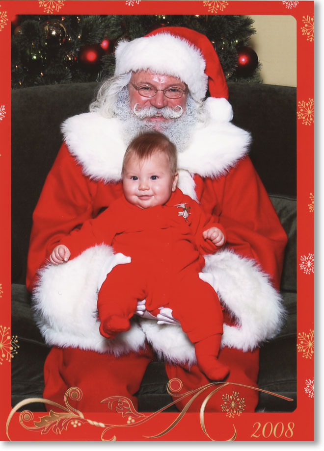 Cyan with Santa at the Lehigh Valley Mall